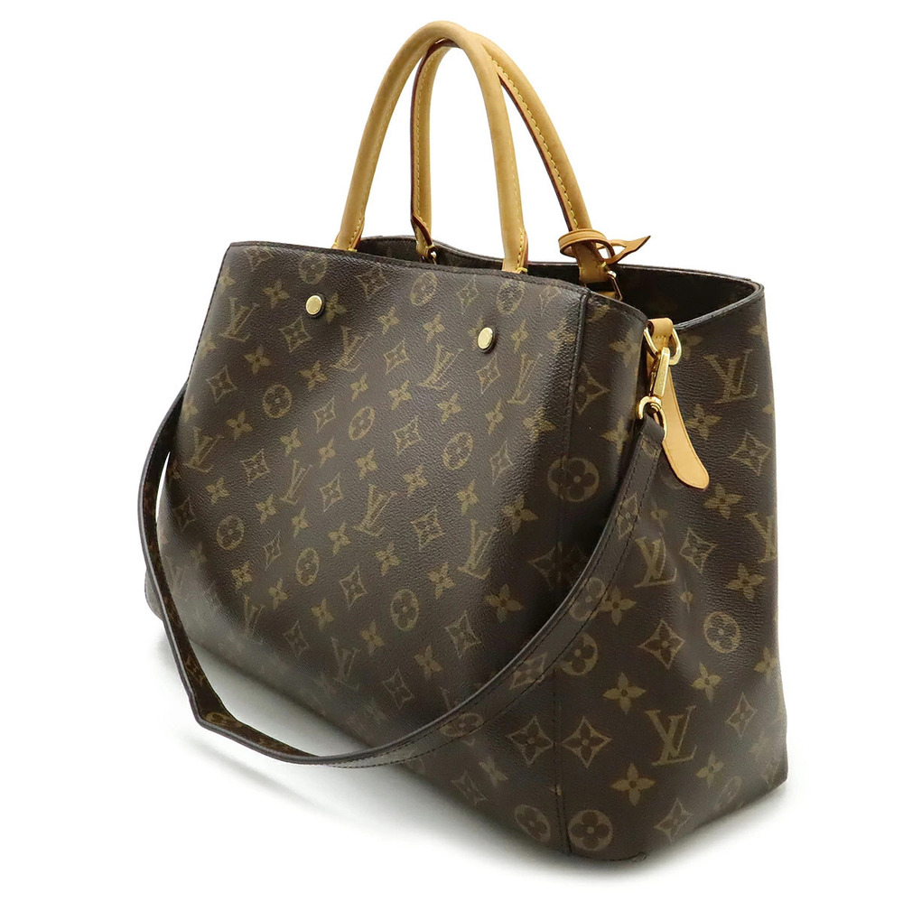 Louis Vuitton Handbag Montaigne Shoulder Bag Tote Monogram Brown